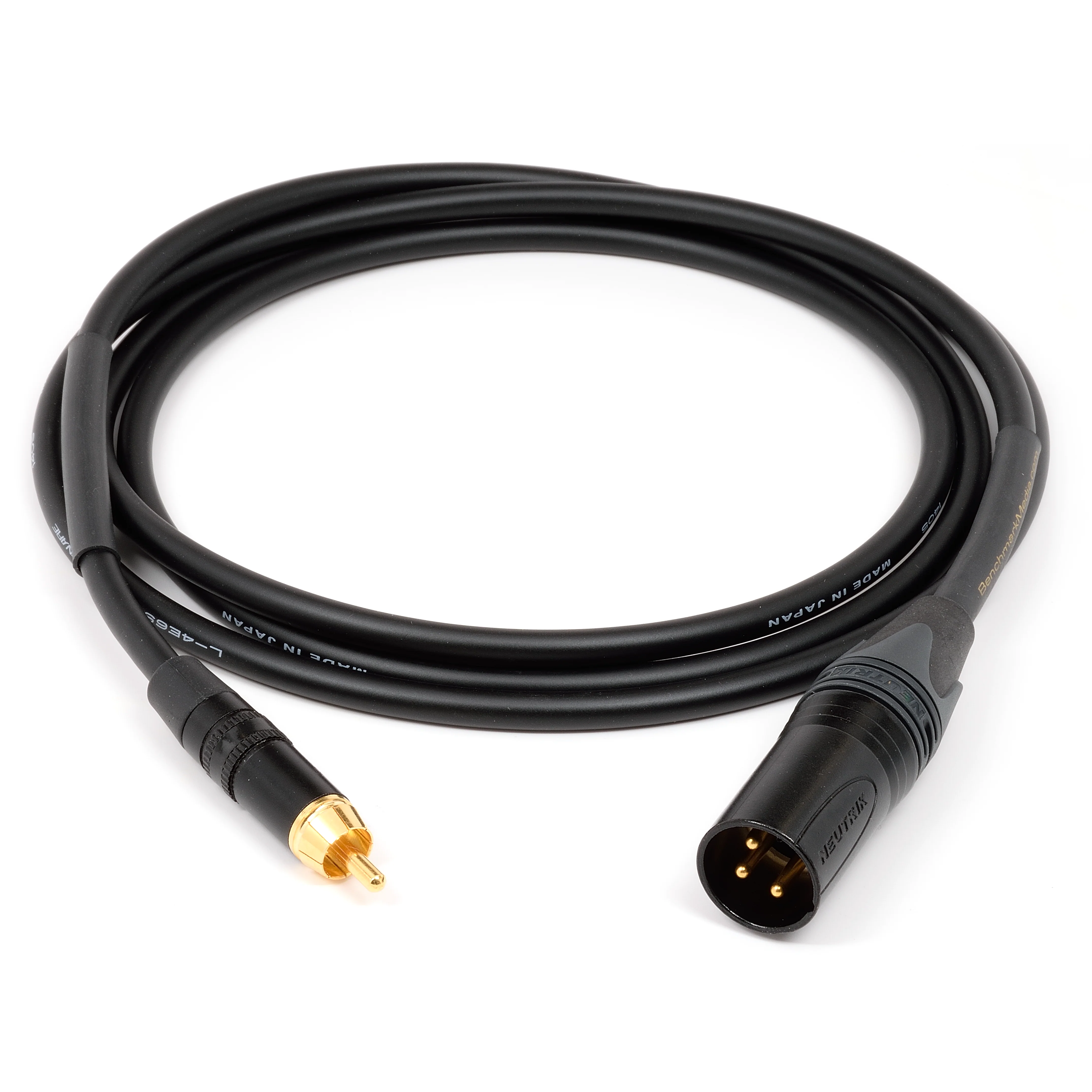 Benchmark RCA to XLRM Adapter Cable for Analog Audio - pin 3 to RCA shield - Image 2